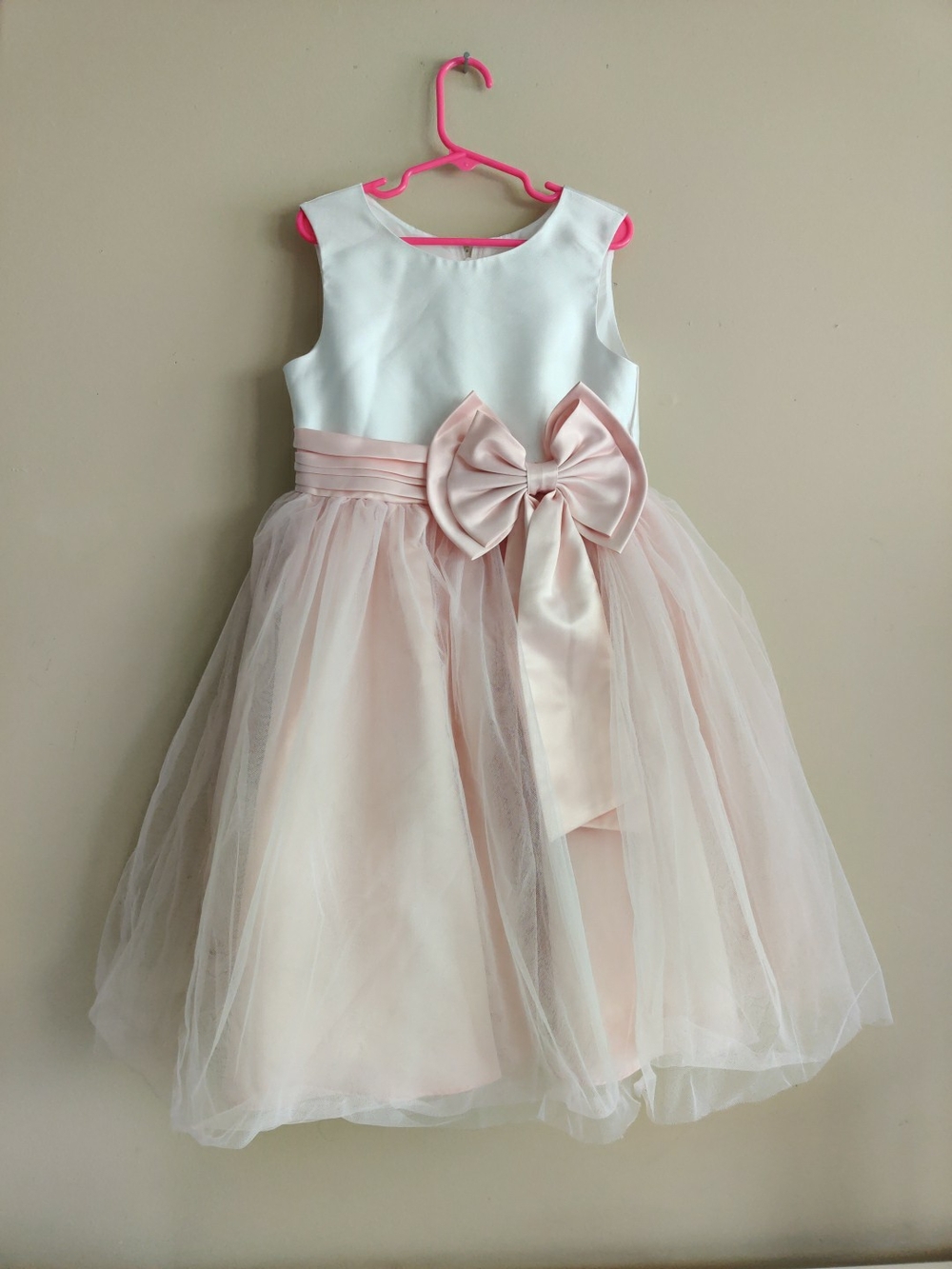 Rare Editions White Pink Party Formal Dress